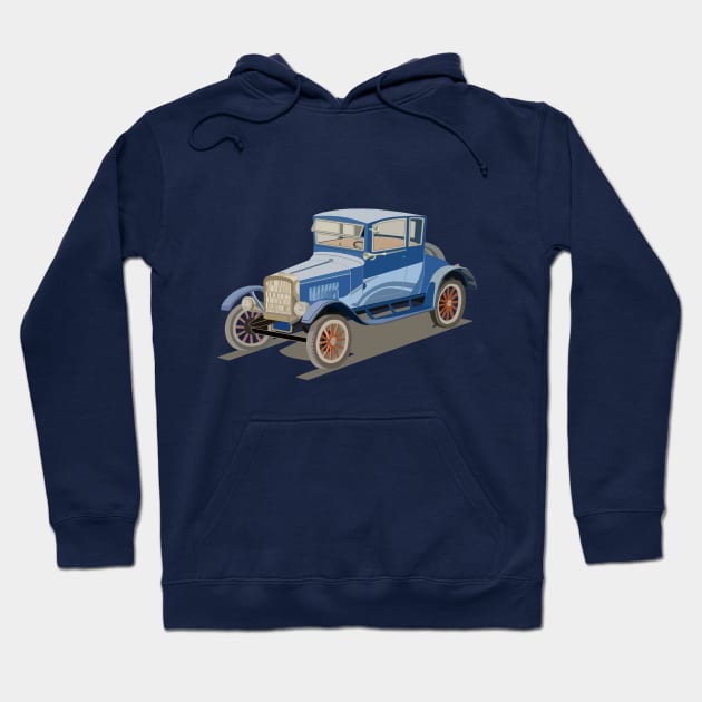 Retro car Hoodie by An.D.L.